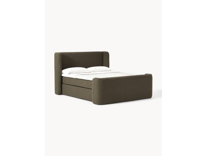 Lit divan en bouclette Perla