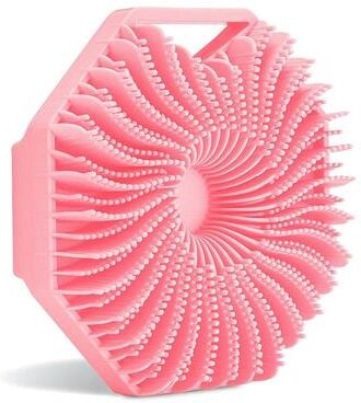 Inspired Deals Soft Silicone Body Scrubber Brush For Shower And Sensitive Skin pink