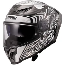 LS2 FF807 Dragon Enthum Integralhelm Silver - XS (53/54)