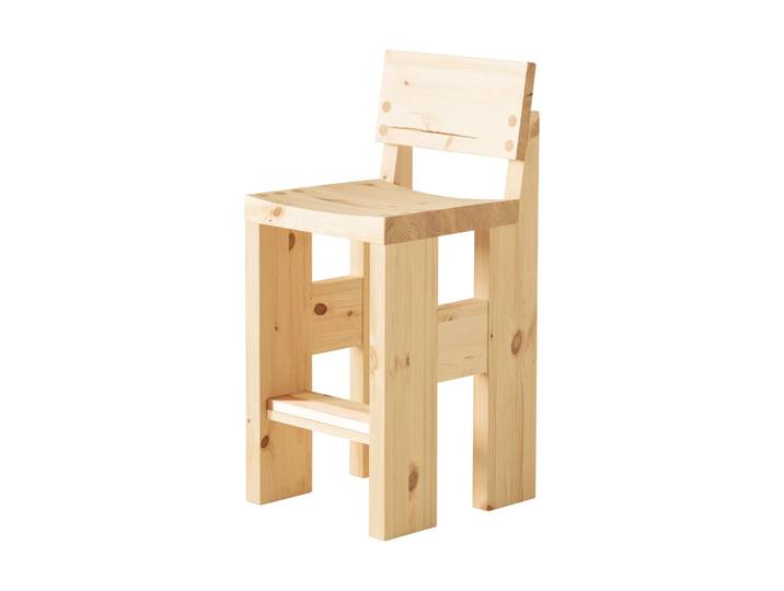 Vaarnii 001 Bar Stool Barhocker Matt geölwachsbehandelte Kiefer, 65 cm