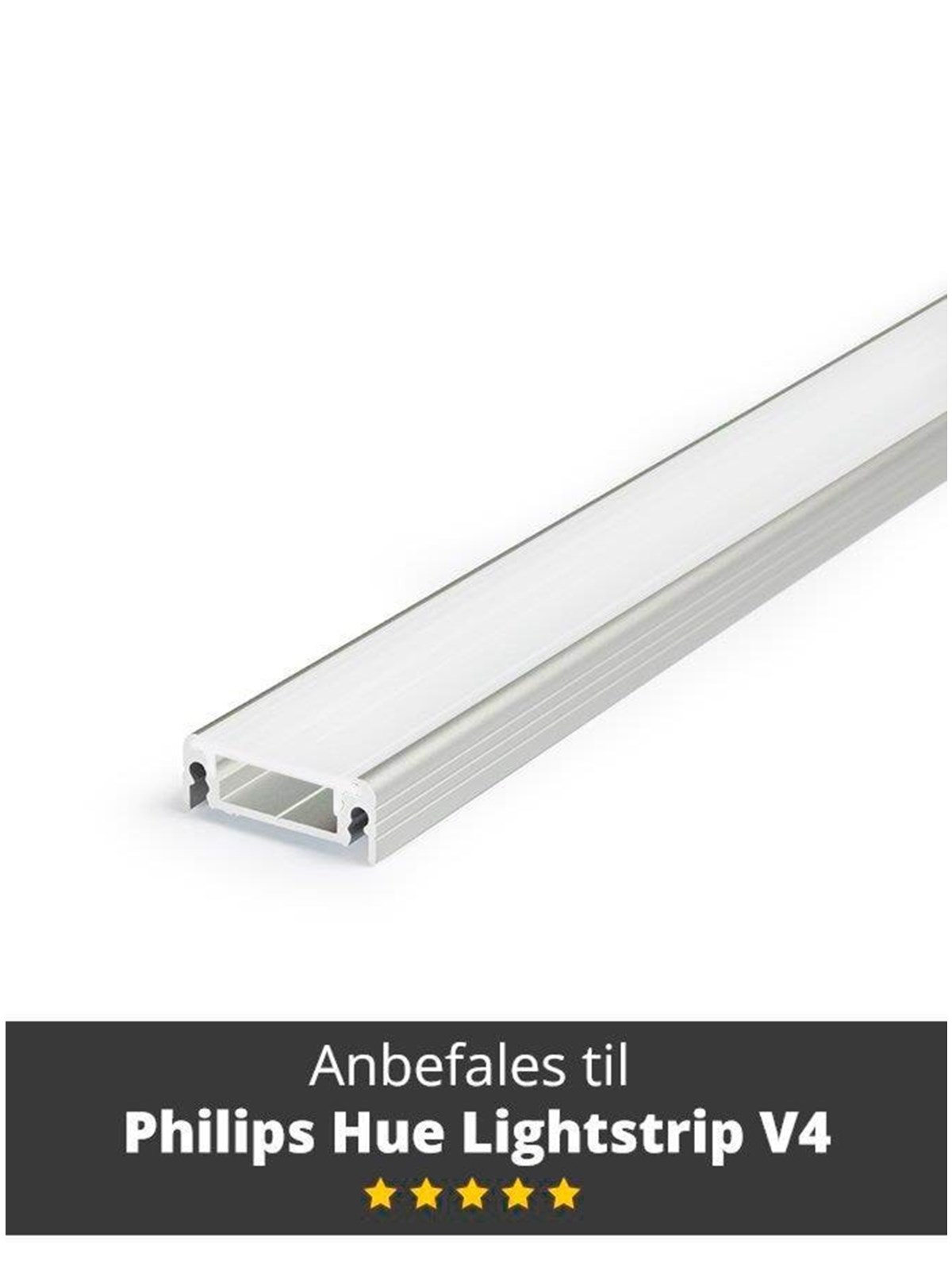 Light Solutions Aluminium list - Model S for Philips Hue og WiZ - 1 metre