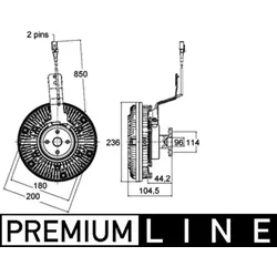 Kupplung Kühlerlüfter MAHLE CFC 138 000P