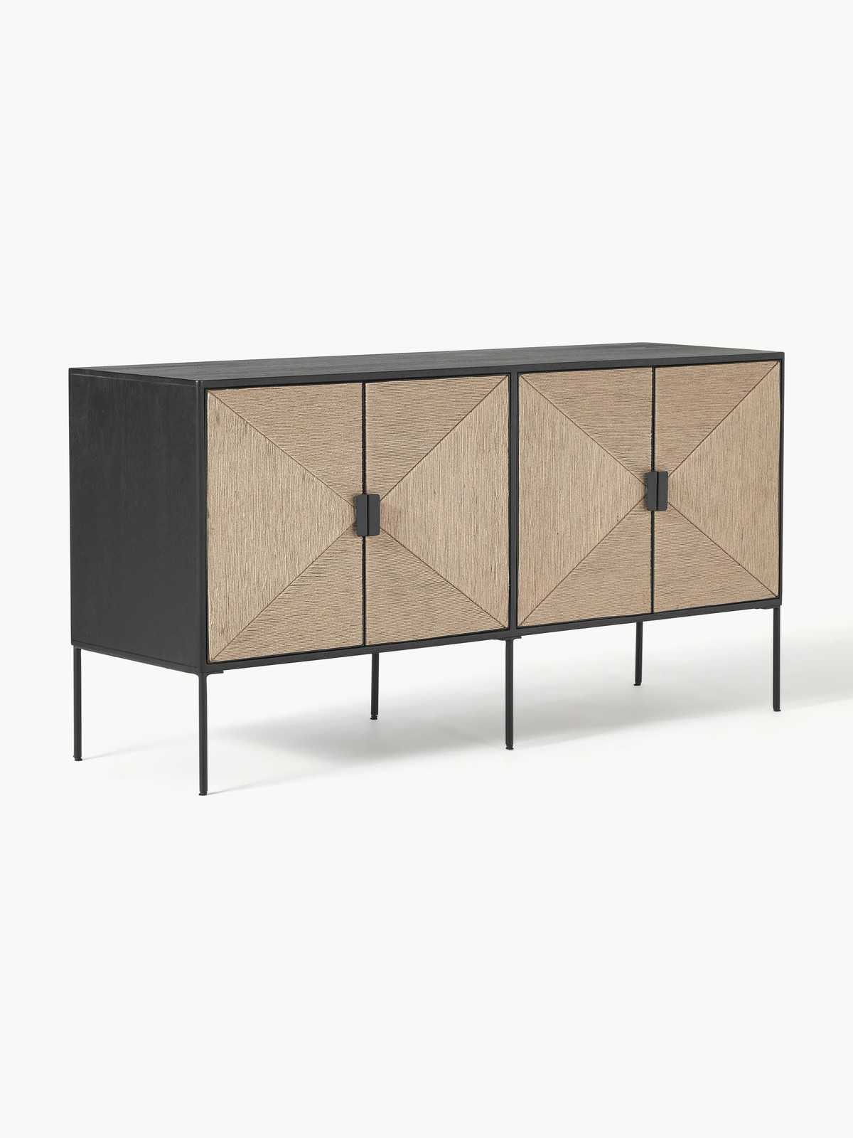 Westwing Collection Dressoir June van mangohout B/D/H: 150 x 77 x 40 cm