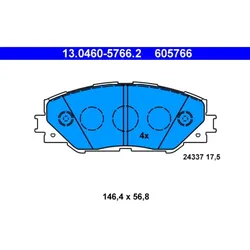 Bremsbelagsatz Scheibenbremse ATE 13.0460-5766.2