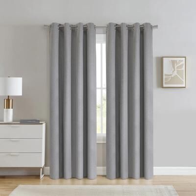 Thermaplus Duo Reversible 100% Blackout Grommet Curtain Panel