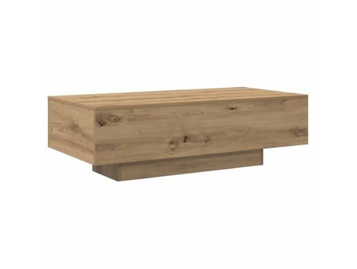 Couchtisch Eiche Artisan 100x49,5x31cm mit Schubladen und Türen Industrieschrank, Holzwerkstoff, 2 Schubladen, 2 Türen, stabile Tischplatte, einfache Reinigung, Wandbefestigung