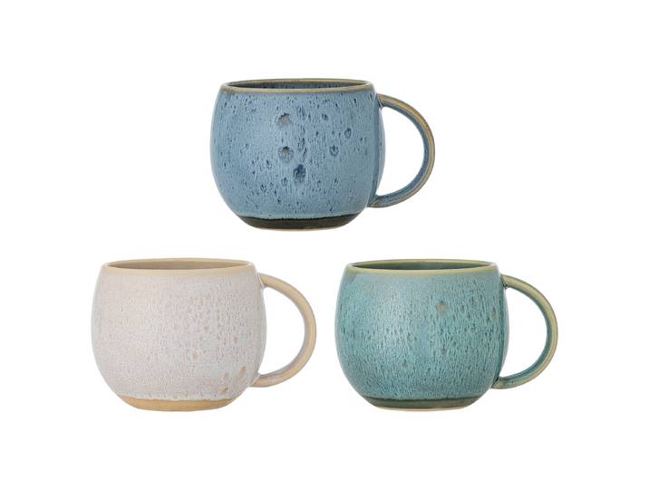 Set de tasses Harriet 3 pièces Ø 10cm Bleu