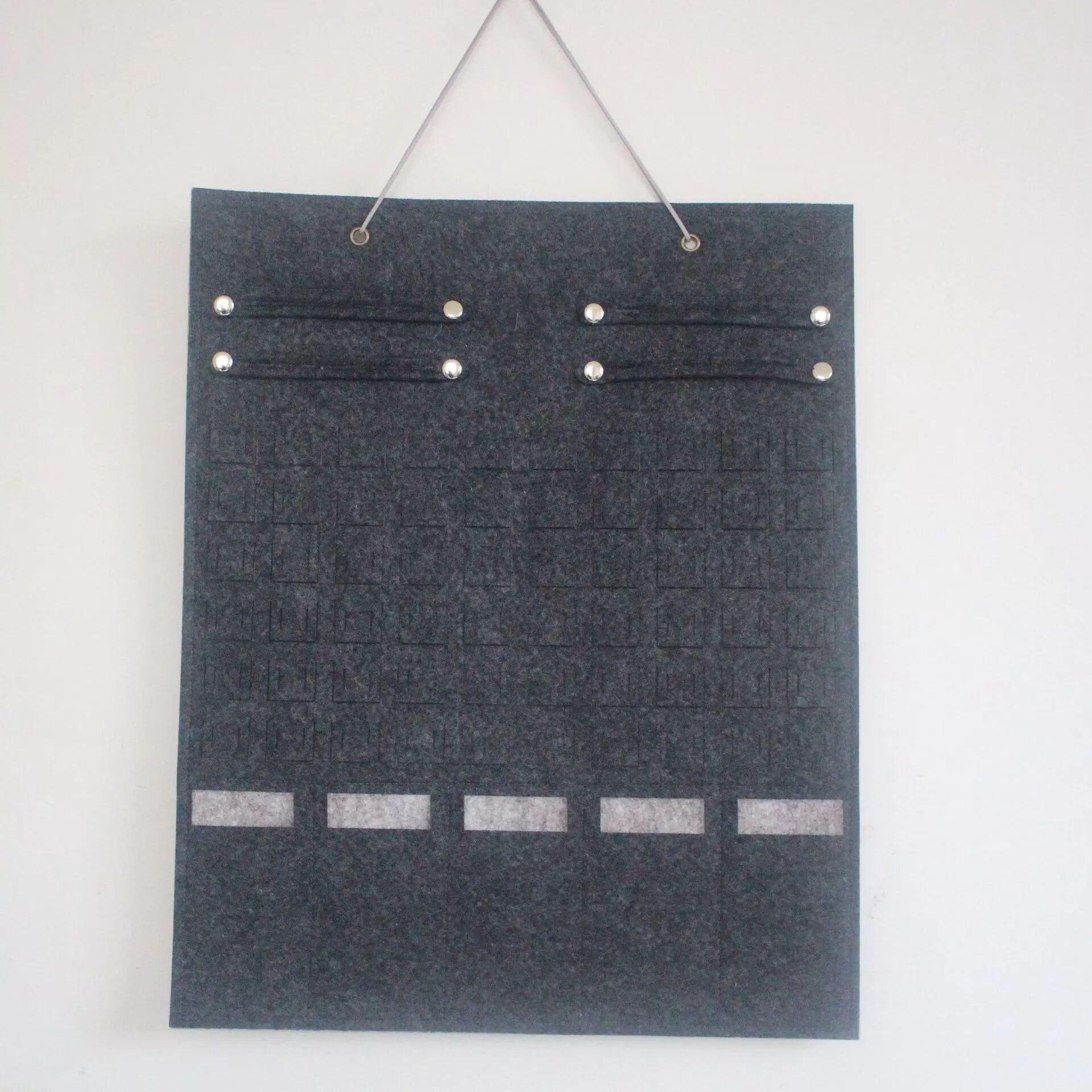 INF Filz Sonnenbrillen Aufbewahrungstasche Wandbehang Organizer für Zuhause und Geschäft Grau