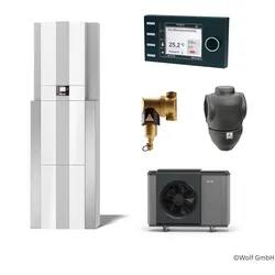 Wolf Paket CHC-Monoblock 10/200-35 inklusive CHA10/400V mit WW-Speicher und Pufferspeicher und BM-2