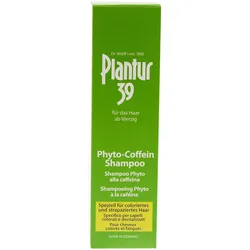 2x Plantur 39, Shampoo, Coffein-Shampoo speziell für coloriertes und strapaziertes Haar (Flüssiges Shampoo, 250 ml)