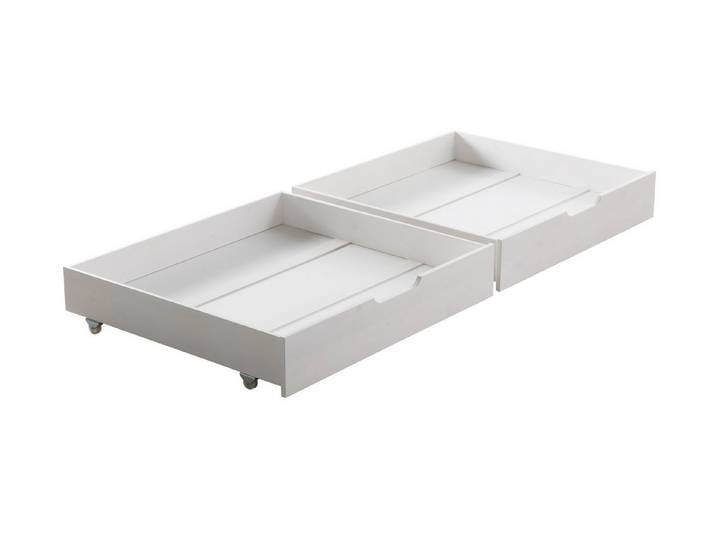 Ticaa Bettschubkasten Schubkasten Set / Zusatzbett, Zusatzbett inkl. Rollrost, Praktisches Zubehör mit Funktion