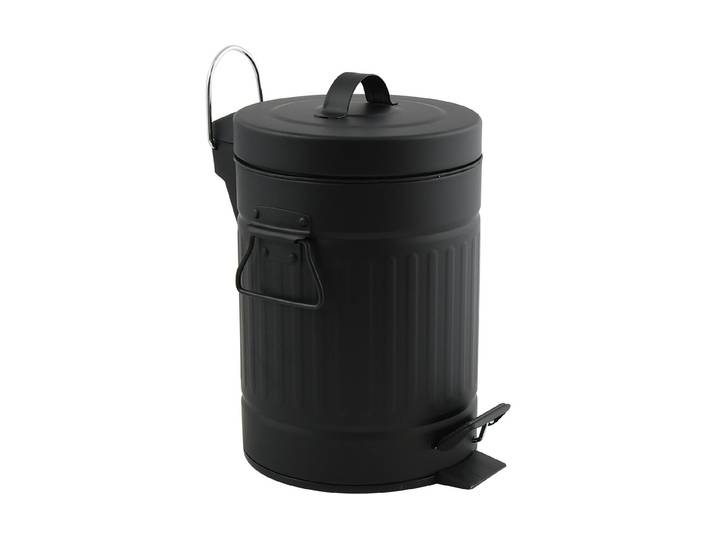 Kosmetikeimer MSV Clima , schwarz, H:26,5cm, Stahl, Mülleimer, Kosmetikeimer
