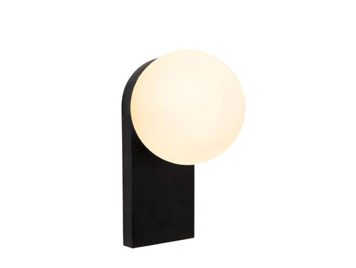 LUCIDE TASSA - Wandleuchte Badezimmer - LED Dim to warm - 1x10W 1800K/3000K - IP44 - Schwarz