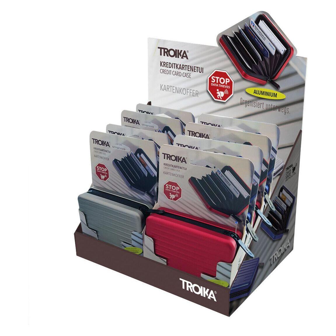 Troika Thekendisplay 8x Kartenkoffer Kartenetui (CD129)