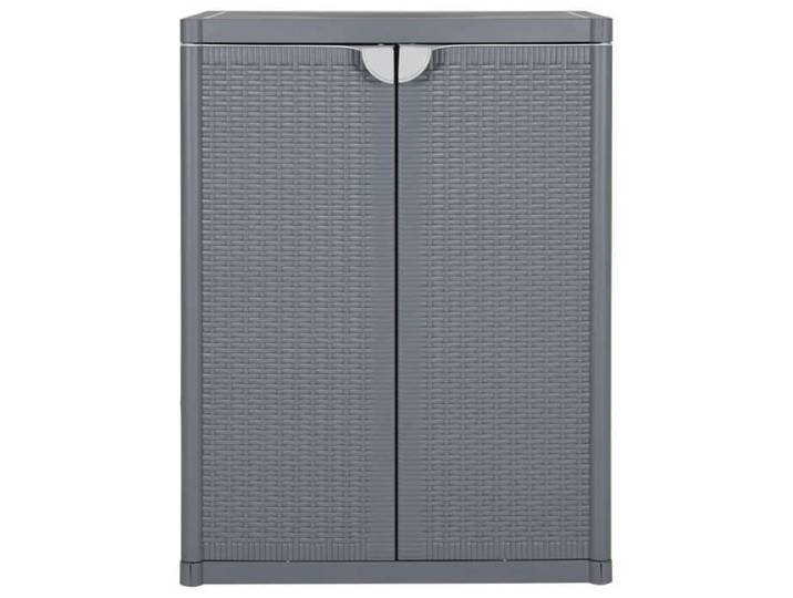 HSF®Armoire haute Gris - Armoire de rangement de jardin gris 65x45x88 cm PP rotin cpw9818681