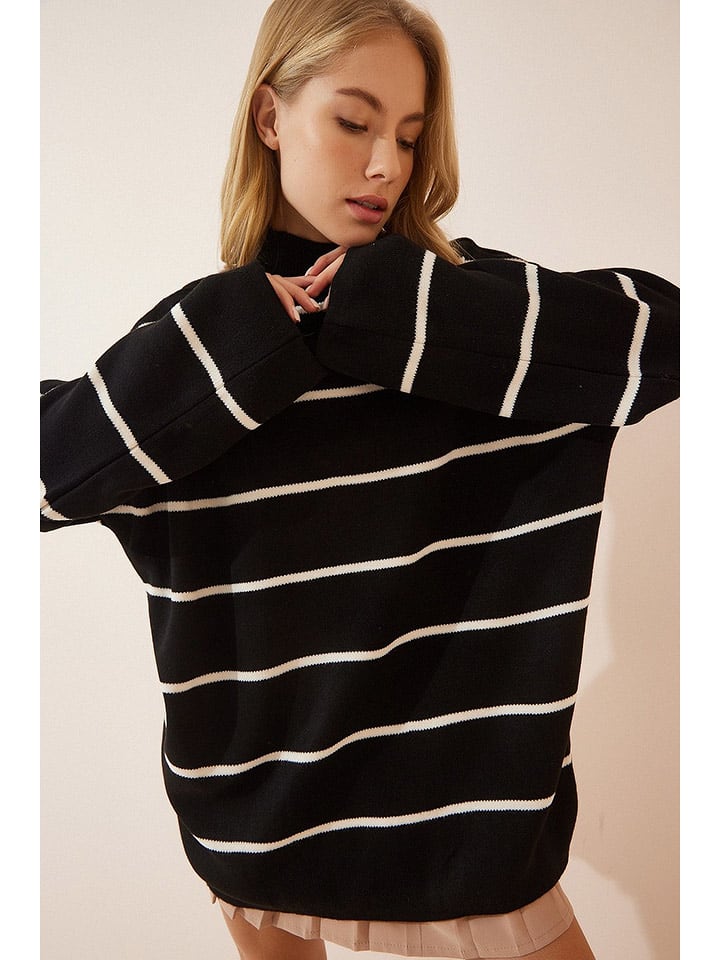 Happiness Istanbul Pullover in Schwarz - onesize