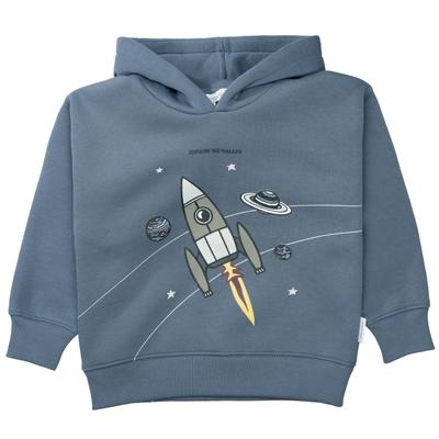 Sweatshirt STACCATO, Jungen, Gr. 92/98, blau (soft tinte), Obermaterial: 70% Baumwolle, 30% Polyester., bedruckt, unifarben, Sweatshirts Sweatshirt, Sweatshirt