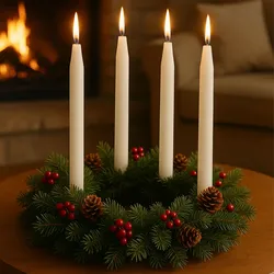 Spitzkerzen 10er Set Champagner – Stilvolle Tafelkerzen – Hohe Qualität, lange Brenndauer für festliche Anlässe, Adventskranz & Deko