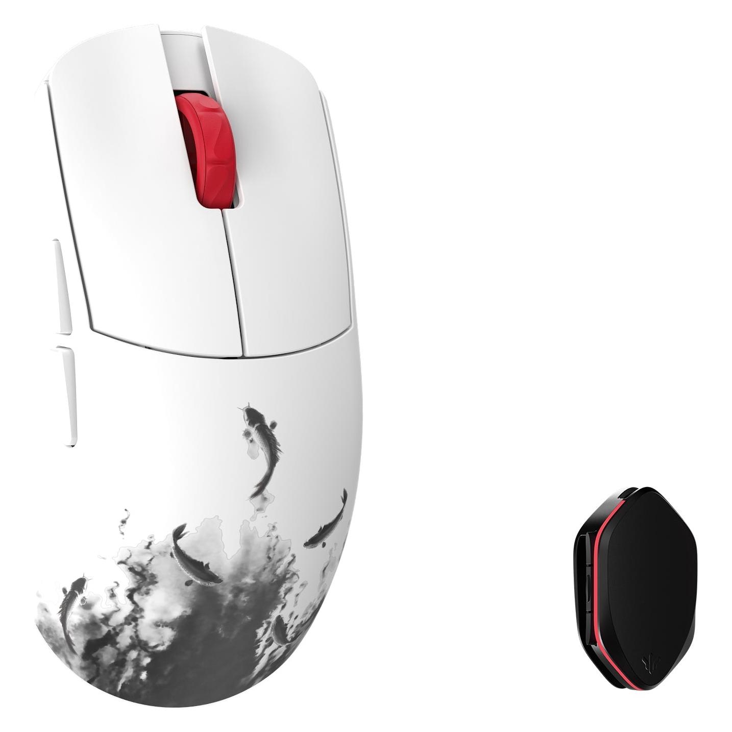 WLMouse Ying - Black&White (Omron Optical) Wireless 8K Magnesium Mouse (Kabelgebunden, Kabellos) (YINGMG-WBLACK-O)