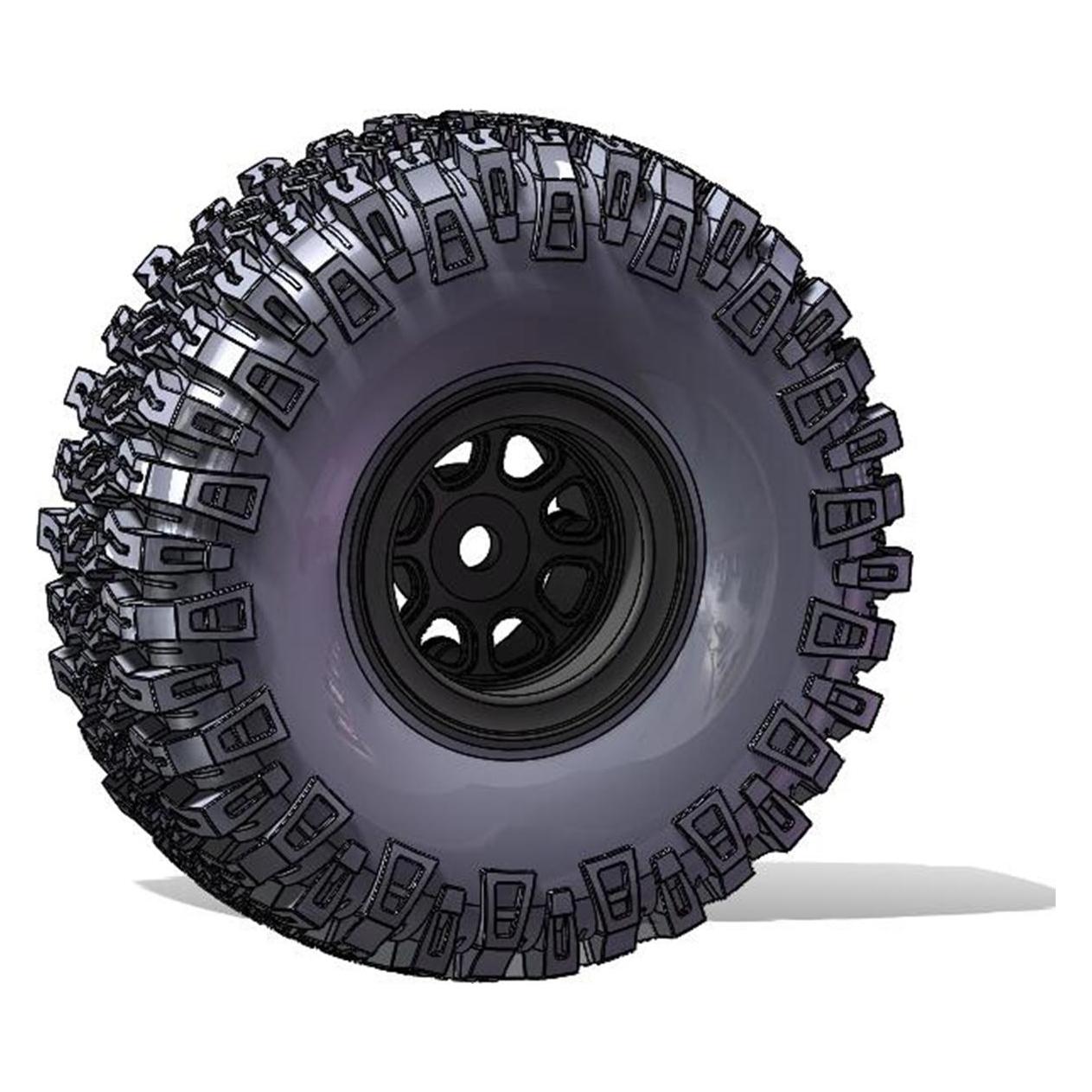 Amewi AM18 Komplettrad Set Grabber M/T, 4 Stück (39883679)