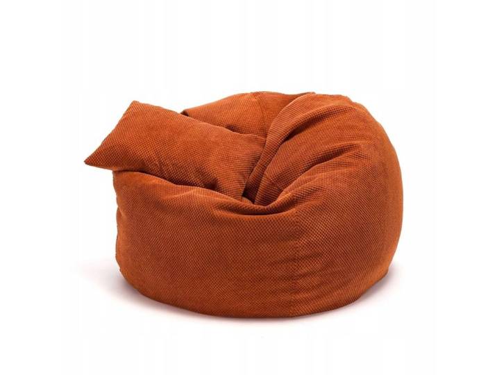 Pouf Poire Ecopuf - Fauteuil Canapé Coussin de Sol Pouf d'intérieur/extérieur - Orange