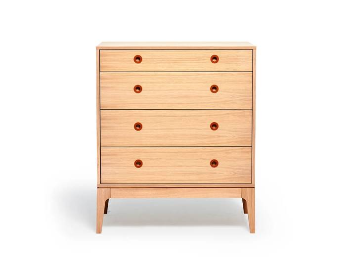 Mavis Commode Höllviken Chêne blanchi pigmenté, 4 tiroirs