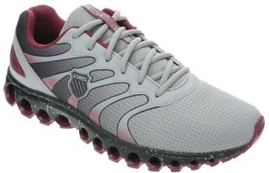 K-Swiss Tubes 200 (Men's) Athletic in Ghost Grey/Tibetan Red/Black, Size 13 M, Textile