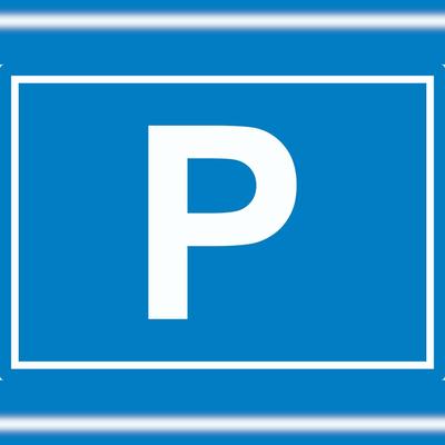 HB-Druck P Parkplatz Aufkleber waagerecht A7 (74x105mm)