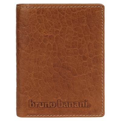 Geldbörse BRUNO BANANI "BRUNO BANANI Herren, Damen echt Leder", Damen, braun (cognac), Leder, Kleinlederwaren, echt Leder