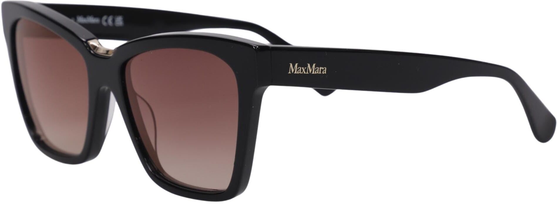 Max Mara Damen Sonnenbrille, Schwarz - Second Hand