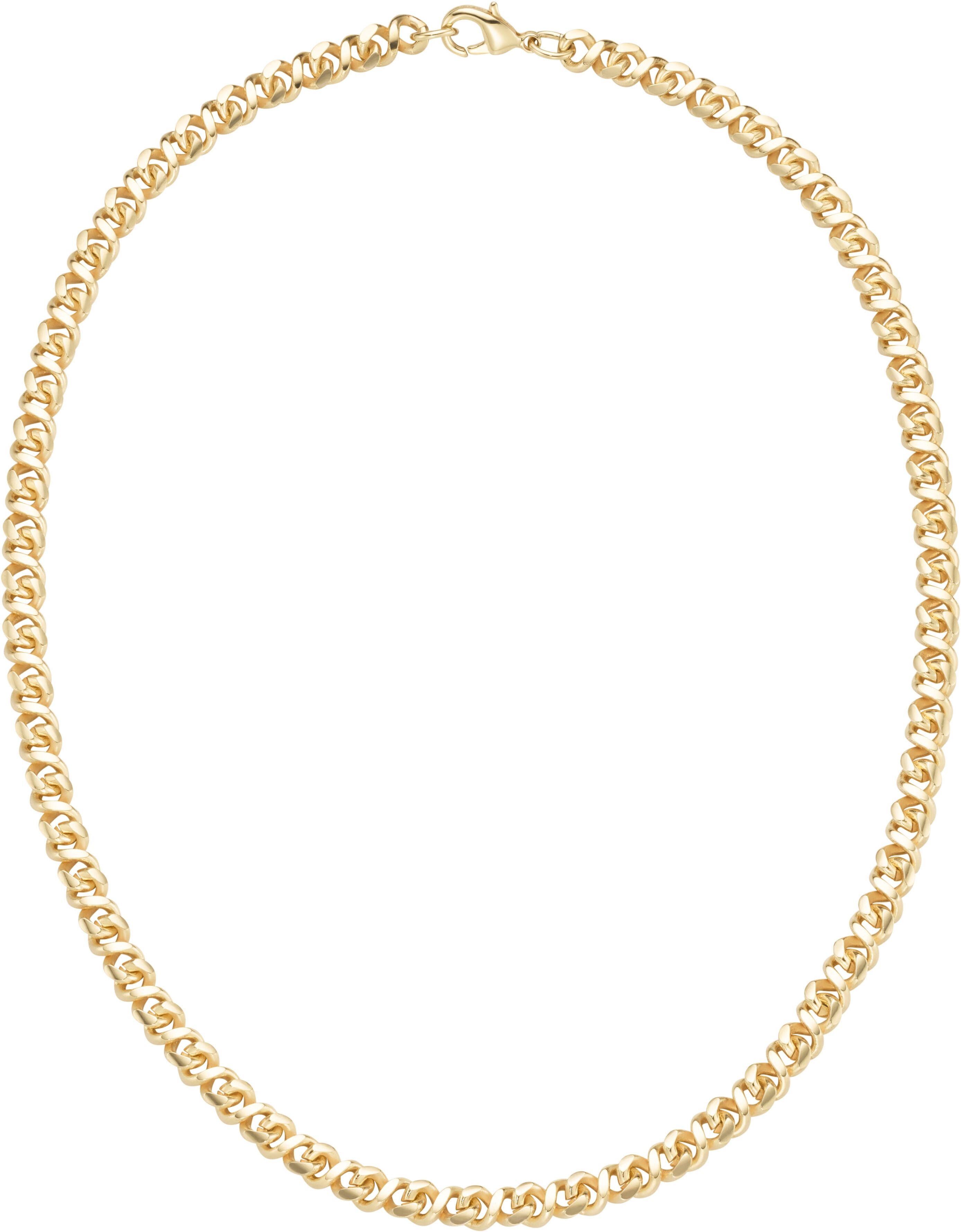 Collier FIRETTI "Schmuck Geschenk Halsschmuck Halskette Kette Achterkette", gold (gelbgoldfarben), Halsketten, Damen, Tombak, L: 50 B: 6mm, glänzend, Collier, B:6mm gelbgoldfarben Tombak, L: 50 B: 6mm
