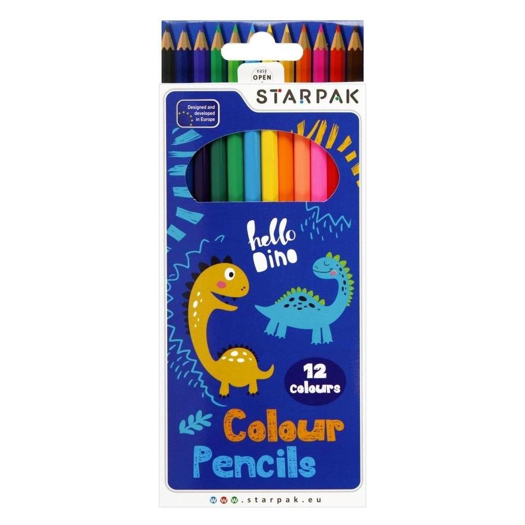 Starpak Dino-Bleistifte 12 Farben (12x) (47423026)