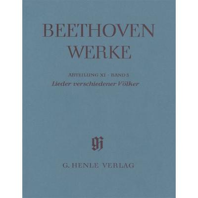 Beethoven, Ludwig van - Lieder verschiedener Völker, Taschenbuch von , Henle
