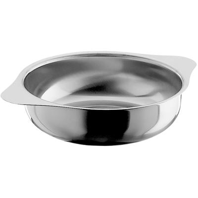 Schüssel PINTINOX "Professional", silber (edelstahlfarben), H:3cm Ø:12cm, Edelstahl 18/10, Schüsseln, Schüssel, für Beilagen, mit zwei Griffen, spülmaschinengeeignet