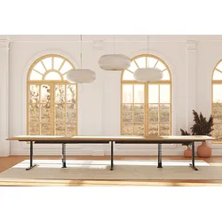 Konferenztisch höhenverstellbar elektrisch 400-480 cm La2