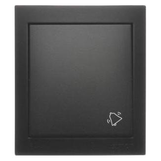 Kontakt Simon Simon Aquaclick Klingeltaster, 10 AX, 250 V schwarz ACD1 (ACD1/49)