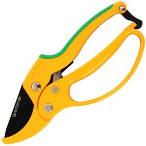 Grüntek Gartenschere UHU, Amboss, Kunststoffgriff mit Softgrip, mit Ratsche, schneidet bis 24 mm Ø