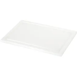 Schneidbrett weiß, mit Saftrille und Füßchen Länge: 330 mm, Breite: 220 mm