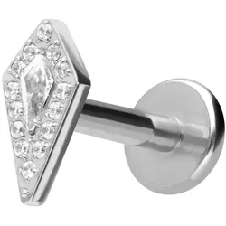 Titan Labret mit Innengewinde KRISTALLSCHILD