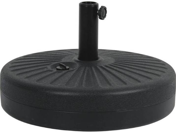 Dalle circulaire à lester pour parasol de jardin - Noir
