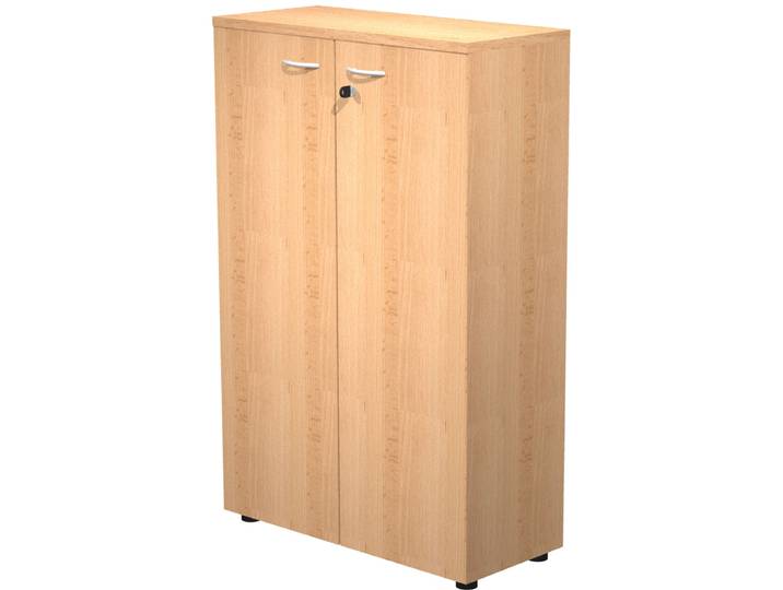 Armoire mi-hauteur Pronto - L.80 x H.120 cm - 2 portes - Hêtre