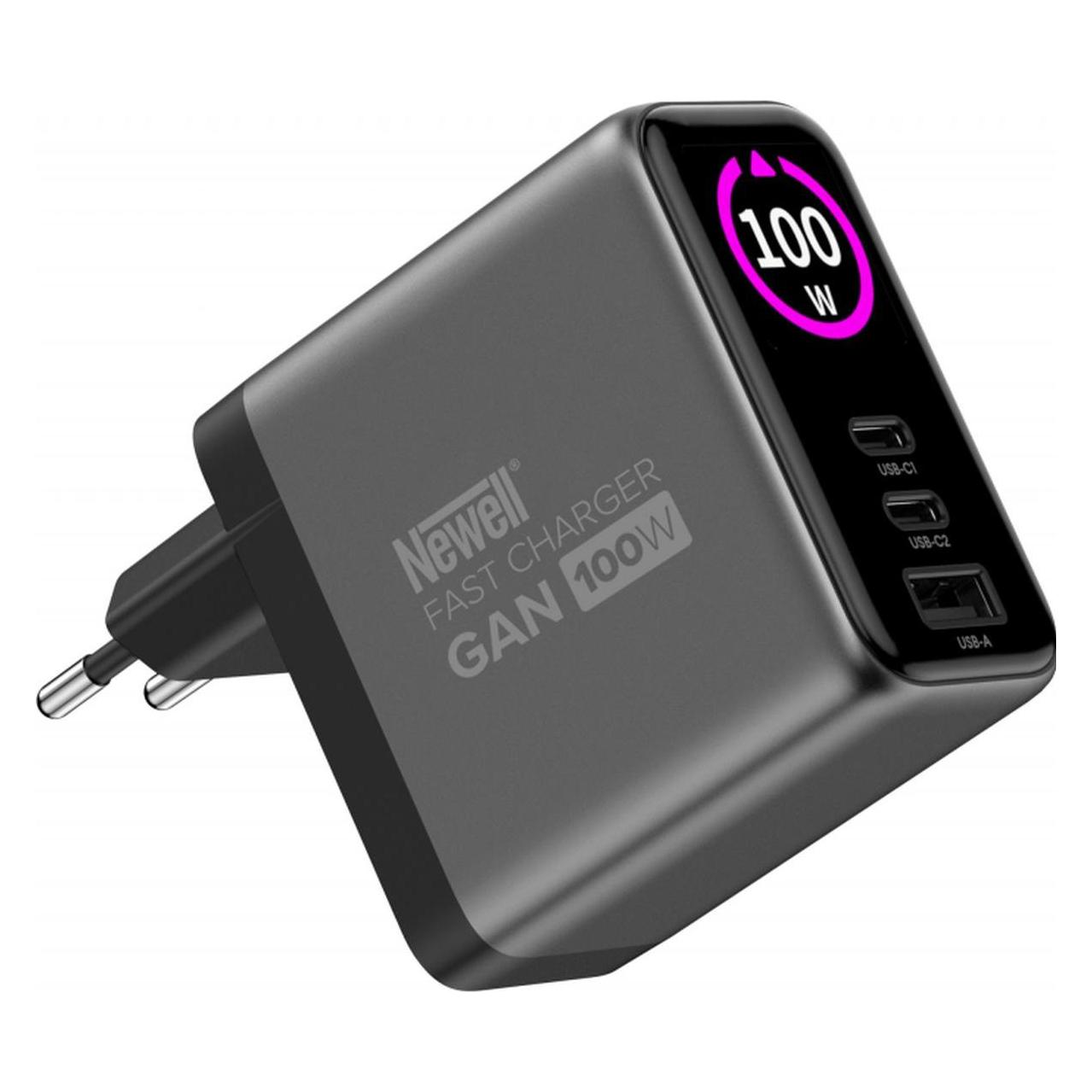NoName Ładowarka sieciowa Newell GaN 100 W TFT - EU (Kamera Akku Ladegerät) (OTHER)