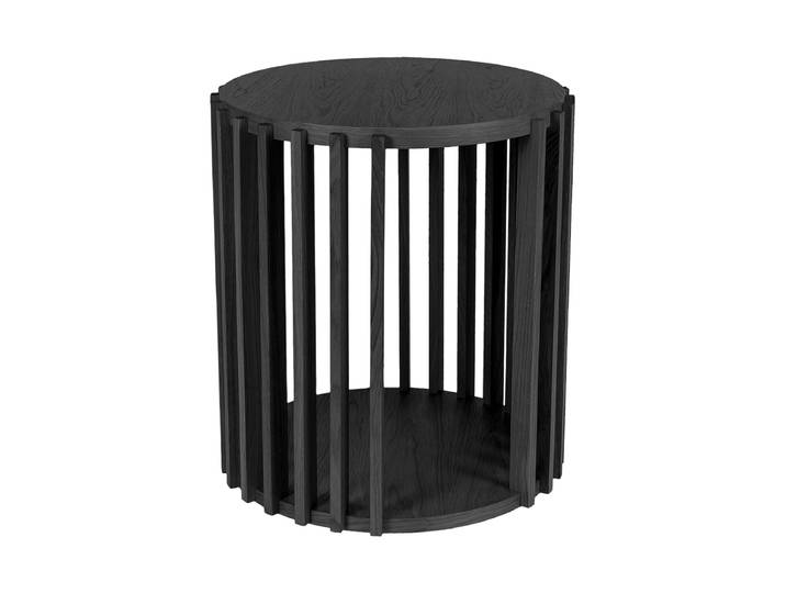 Design Beistelltisch „Drum“ Eiche Schwarz MR.WOOD