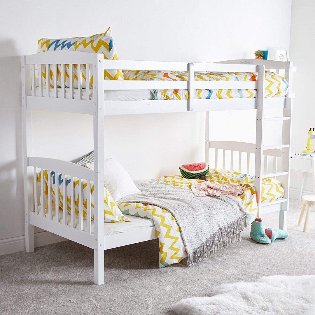 Mack + Milo Schroeders Single (3') Standard Bunk Bed White UK Single - DE 90 x 190 cm