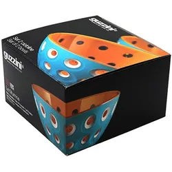 Guzzini Murrine, Schüssel + Schale, Blau, Orange