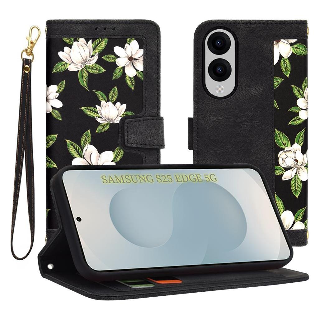 Techsuit - FlipCraft - Samsung Galaxy S25 Edge - Flowers of the Dawn (Samsung Galaxy S25 Edge) (56365530)