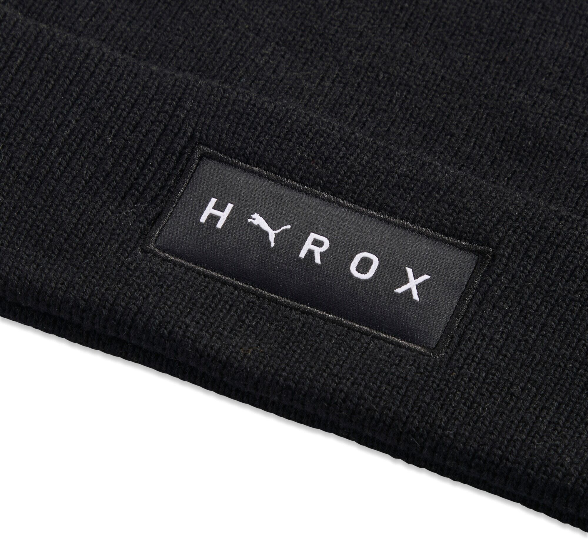 Strickmütze PUMA "X HYROX LIGHT MID CROWN BEANIE", schwarz (puma schwarz), Polyester, bedruckt, Mützen Strickmütze, Mütze für sportliche Aktivitäten, One Size, mit Logodruck puma schwarz Einheitsgröße