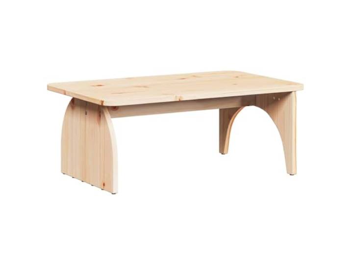 IBUQDDV Couchtisch Natur 80 x 50 x 31 cm Massivholz Kiefer Rechteckige Form, Innenbereich, einfache Pflege, rustikaler Stil, natürliche Holzstruktur