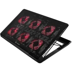 Savio COS-01, Notebook Ständer, Schwarz, Rot, Mehrfarbig