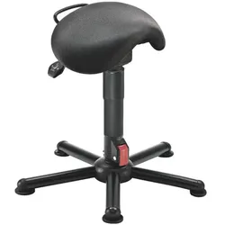 mey chair Hocker »A9« Sattelsitz Fußkreuz klappbar schwarz